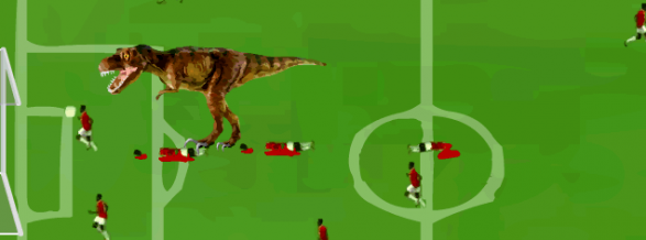 Fudbal protiv dinosaorusa igrica